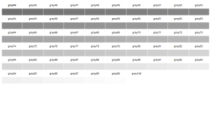 Grid of Final Named Gray Shades from R Graphics